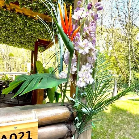 Campsite Tiki House M-home-climatise - Belle Parcelle !